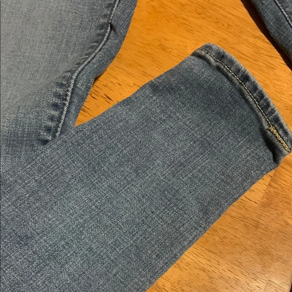 Levi's Blue Skinny Jeans with Faded Distress